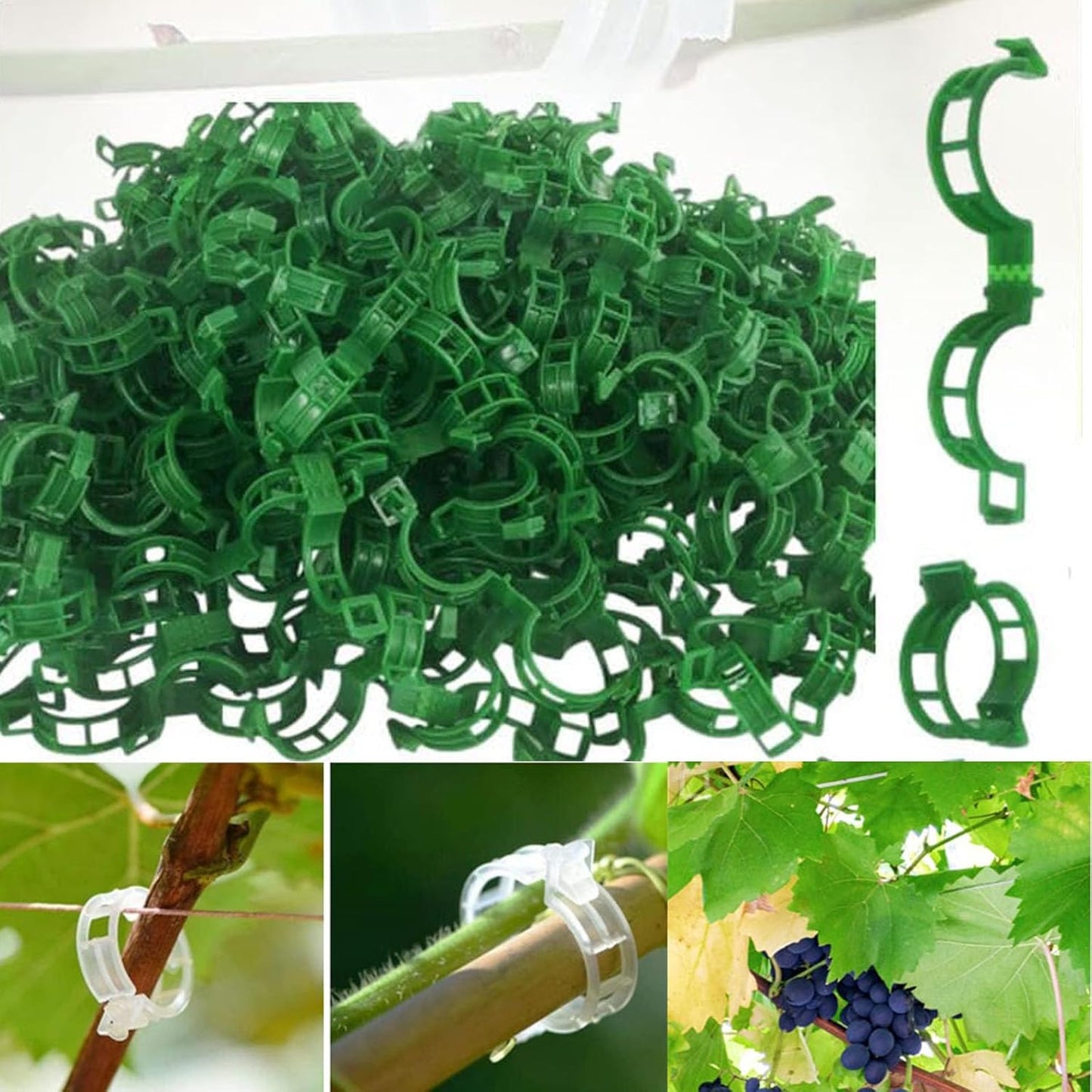 Tomato Clips, Plastic Trellis Clips