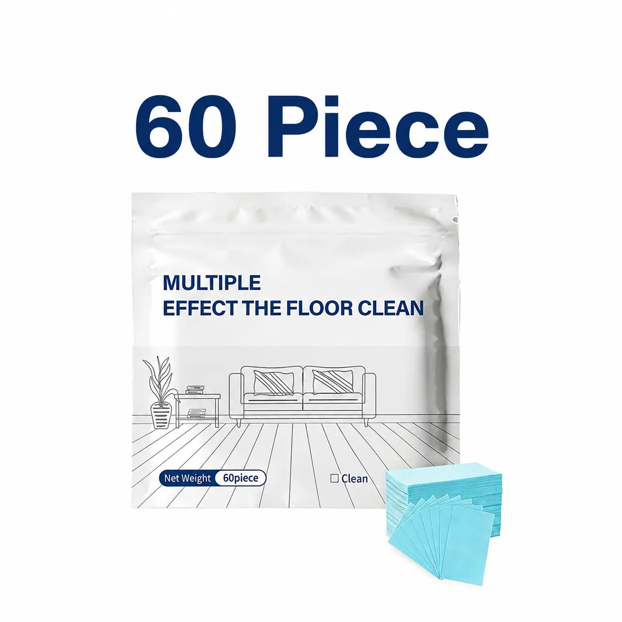 100 Piece Floor Cleaning Tablets Multi-Surface Cleaner for Hardwood Laminate Tile & RV Walls Antibacterial Deodorization Maintenance