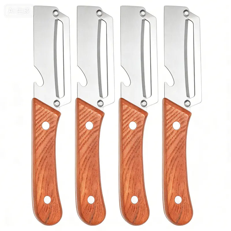 ZAVELY™ 4-in-1 Vegetable Peeler IEasy Kitchen Tool🍻 Peel & Pop – One Tool, Two Jobs Done in Seconds