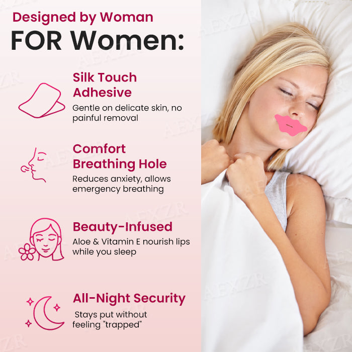 AEXZR® Beauty Sleep Mouth Tape😴 Stop Mouth Breathing, Sleep Better & Glow Naturally