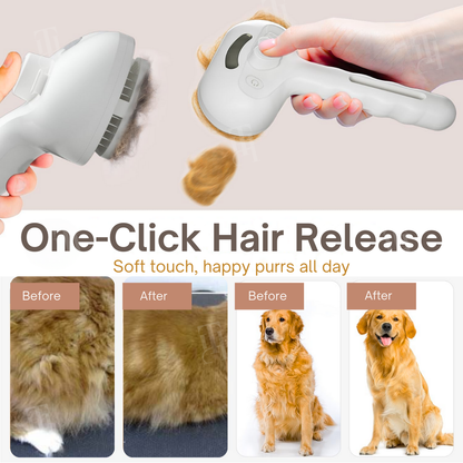 AEXZR® 3-in-1 Blue Light Grooming Comb🧼 Banish Pet Odor & Shedding in 5 Minutes!