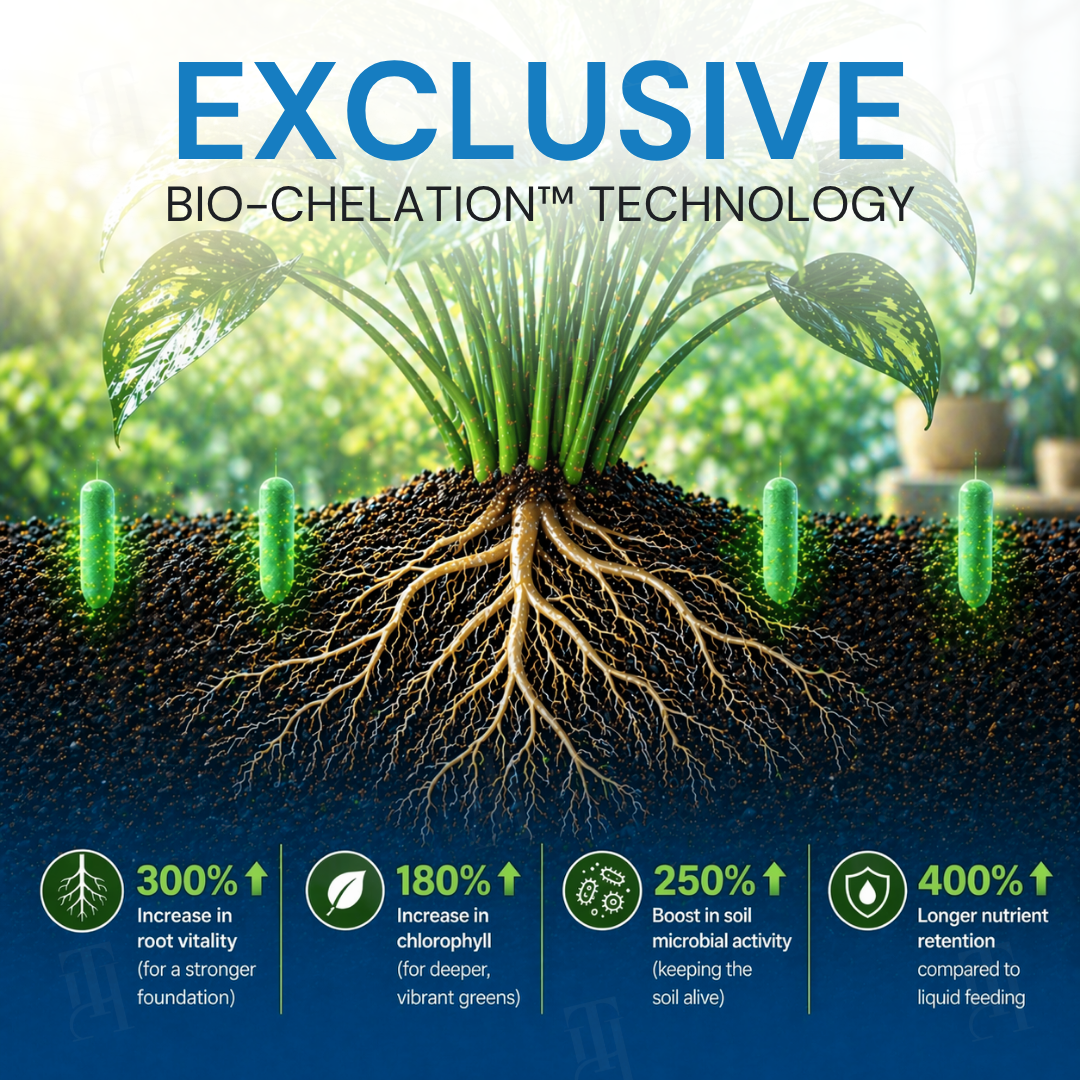 AEXZR® Home Greenery · 90-Day Lazy Plant Food Sticks🌿 At last – a plant food that works whilst you sleep.