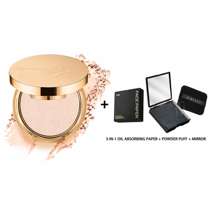Dobshow® 3-IN-1 Waterproof Setting Matte Powder Compact👋 Bye-Bye Shine, Hello Airbrush Finish – All Day.