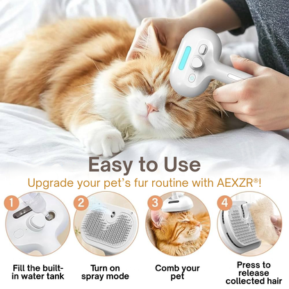 AEXZR® 3-in-1 Blue Light Grooming Comb🧼 Banish Pet Odor & Shedding in 5 Minutes!