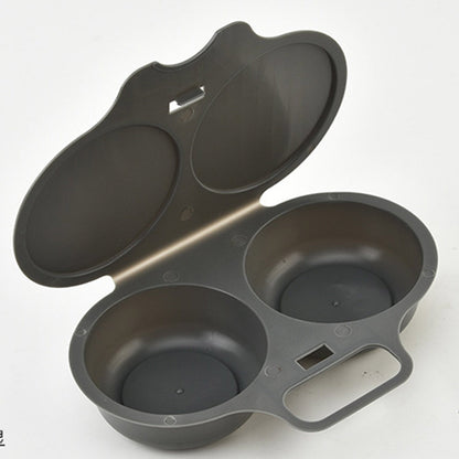 🥚Microwave Egg Poacher –🍳Dual‑cavity, non‑stick & easy clean. Healthier than frying
