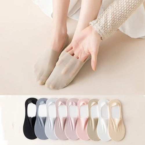 Coolity™ Delicate Ice Silk Socks (3 pairs)🧊Like a Cool Breeze for Your Feet ❄️ 🧊