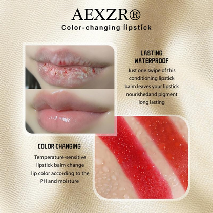AEXZR® Gold Flakes Color Changing Lipstick✨ Temperature-Activated Shifting Lip Color with 24K Gold Flakes