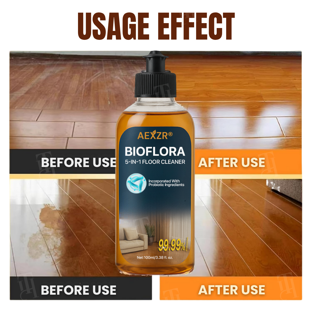AEXZR® BioFlora 5-in-1 Floor Cleaner🛡️Dries in 10 Minutes. Protects Long After. 🛡️