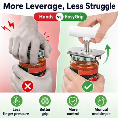Stainless Steel Jar Opener & Bottle Lid Remover