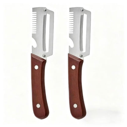 ZAVELY™ 4-in-1 Vegetable Peeler IEasy Kitchen Tool🍻 Peel & Pop – One Tool, Two Jobs Done in Seconds