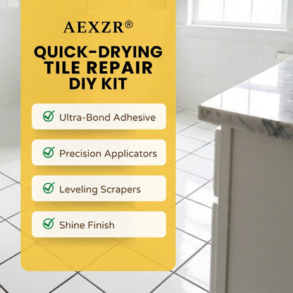 🏆✨AEXZR®Quick-Drying Tile Repair DIY Kit -🛡️ Industrial-Strength DIY Kit, Anyone Can Use🏠