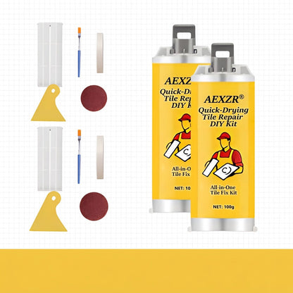 🏆✨AEXZR®Quick-Drying Tile Repair DIY Kit -🛡️ Industrial-Strength DIY Kit, Anyone Can Use🏠