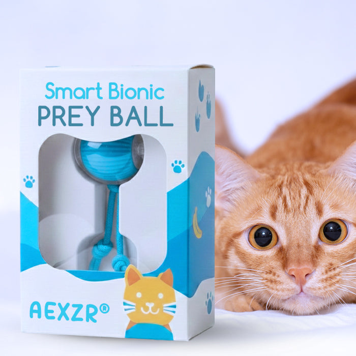 AEXZR® Smart Bionic Prey Ball👇 No More Guilt – Your Cat Stays Happy & Hunt-Driven All Day