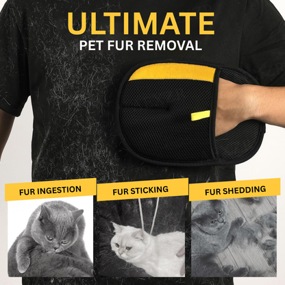 AEXZR® Pet Magic Grooming Glove💰 Stop Feeding the Lint Roller. Start Wiping Fur Away.