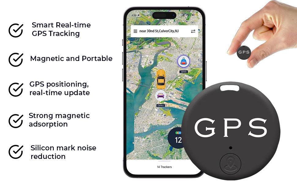 AEXZR® EasyFind Mini Magnetic GPS Tracker
