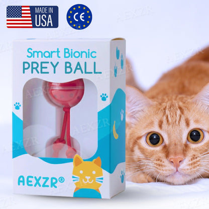 AEXZR® Smart Bionic Prey Ball👇 No More Guilt – Your Cat Stays Happy & Hunt-Driven All Day