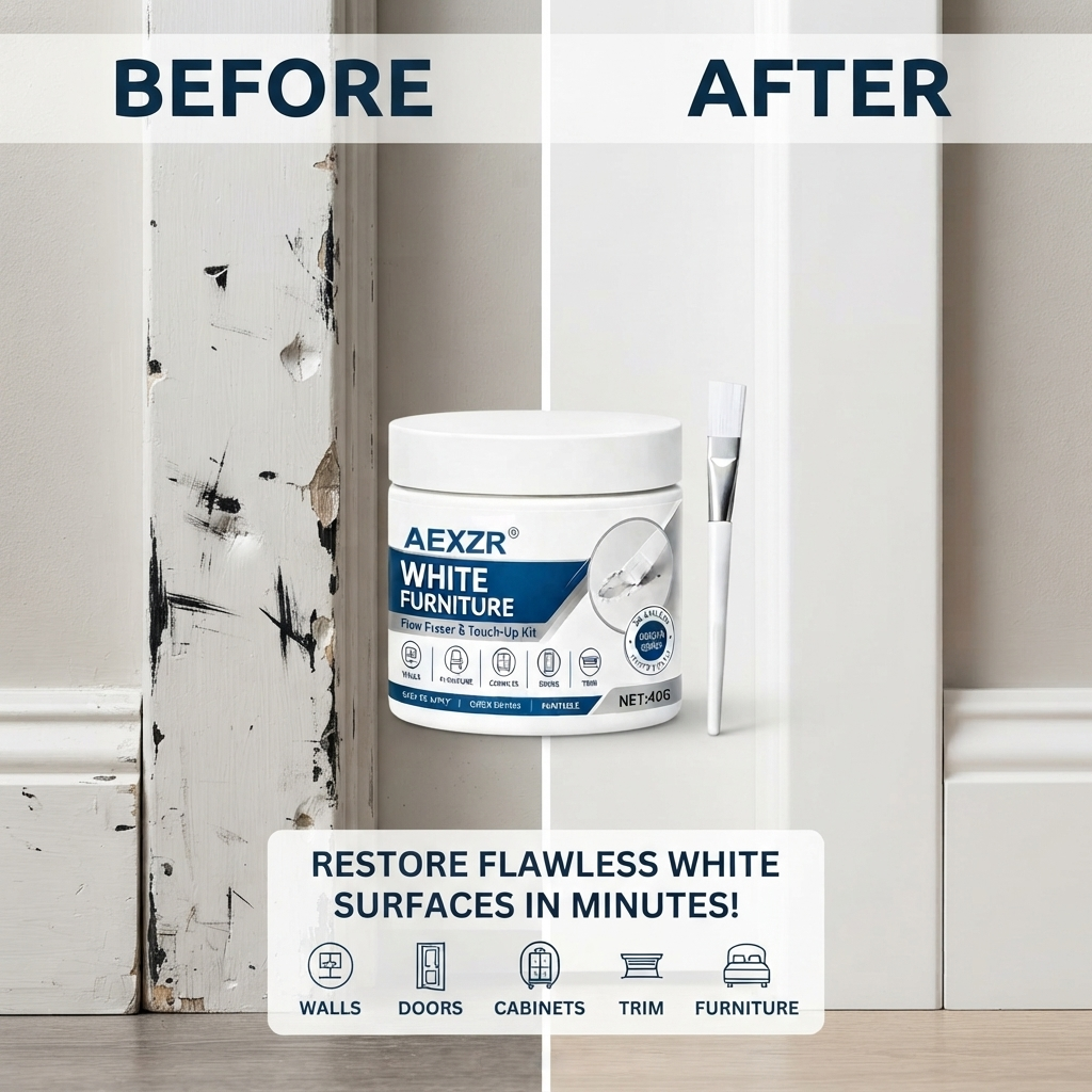 AEXZR® White Furniture Flaw Eraser & Touch-Up Kit