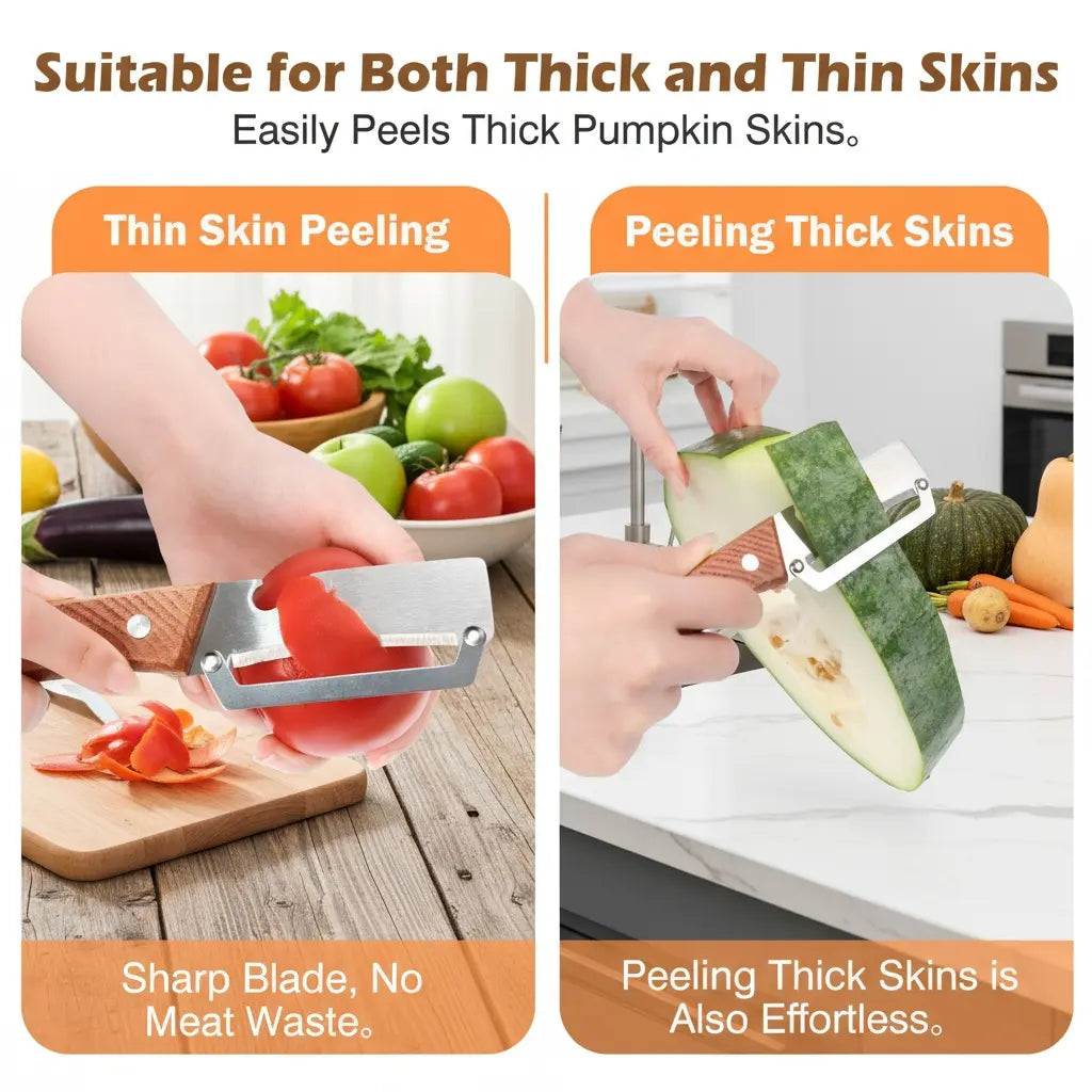 ZAVELY™ 4-in-1 Vegetable Peeler IEasy Kitchen Tool🍻 Peel & Pop – One Tool, Two Jobs Done in Seconds