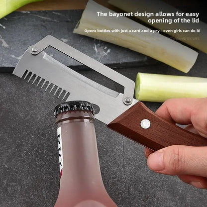 ZAVELY™ 4-in-1 Vegetable Peeler IEasy Kitchen Tool🍻 Peel & Pop – One Tool, Two Jobs Done in Seconds