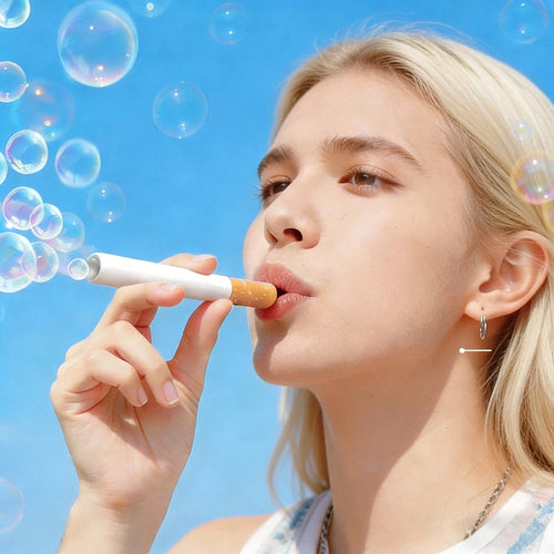 Bubblero Bubble Fidget Stress Relief Toy Cigarette Box Style Reusable Pop Toy for Adults Funny Novelty Gift for Christmas, New Year & Graduation Party Viral Prank Toy Squishy Maker Desk Toy White Elephant Gift