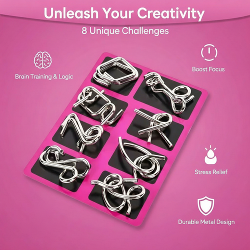 AEXZR® Metal Brain Teaser Puzzles